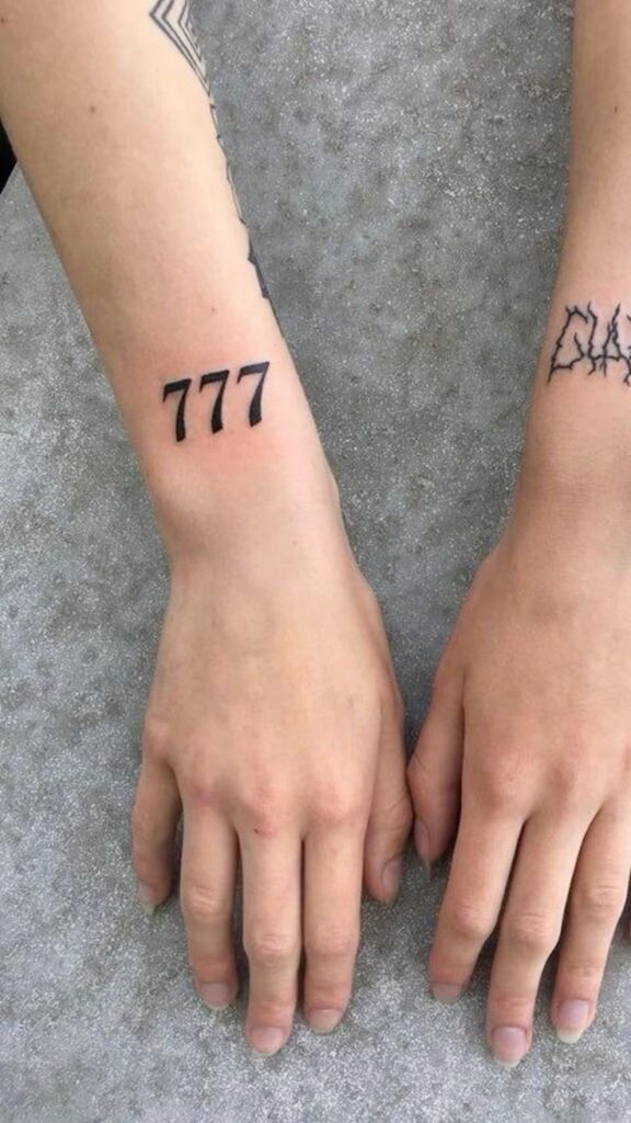 777 tattoo men