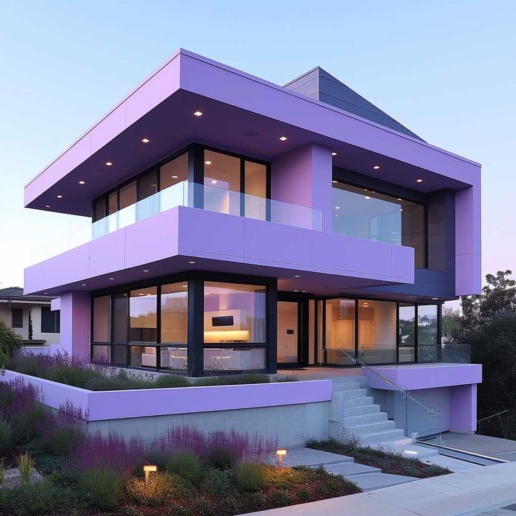 Purple in Exterior Design