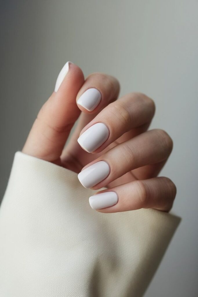 White Nail Design Idea