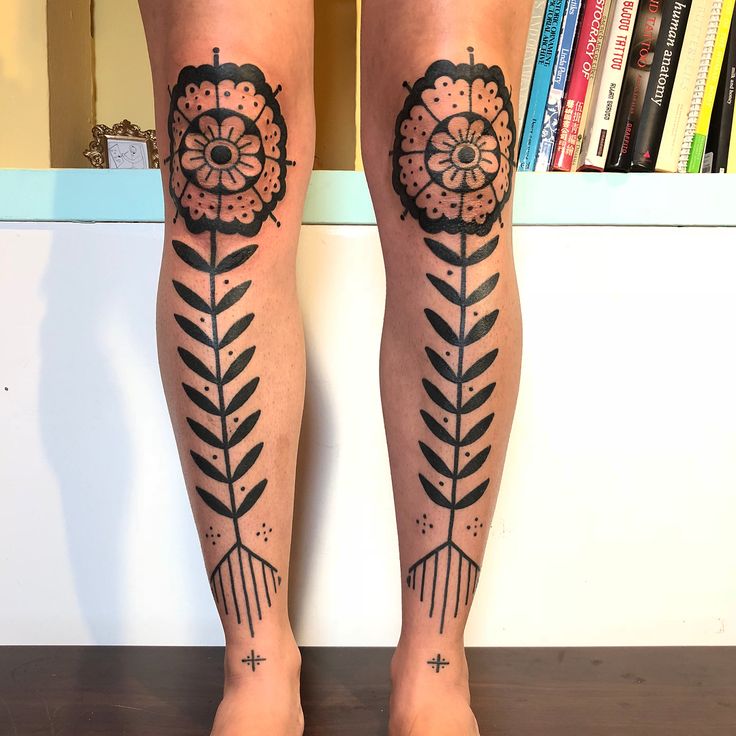 above the knee tattoo ideas