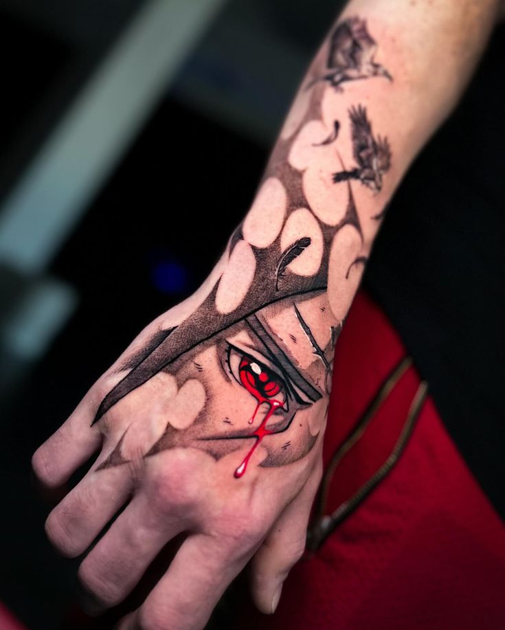 aesthetic small itachi tattoo