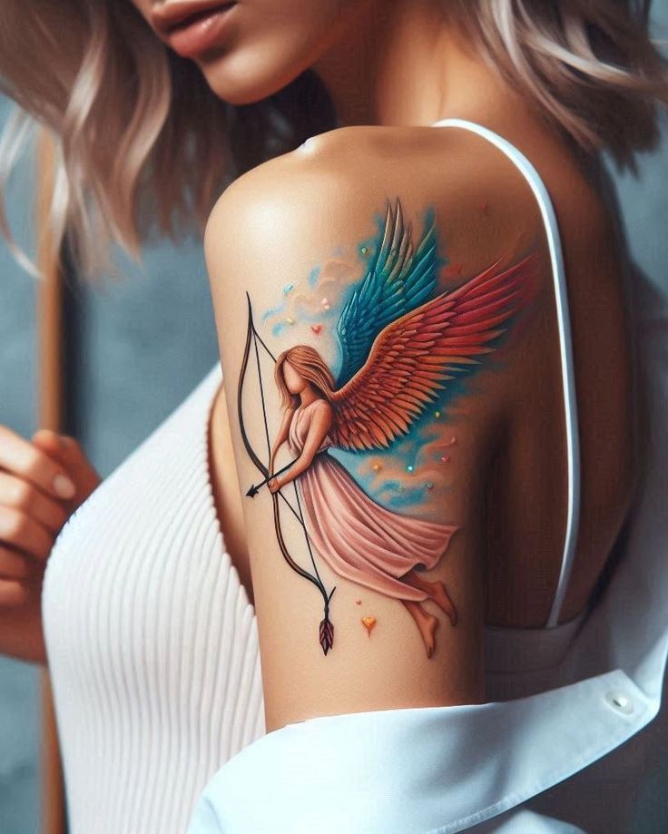 angel tattoo