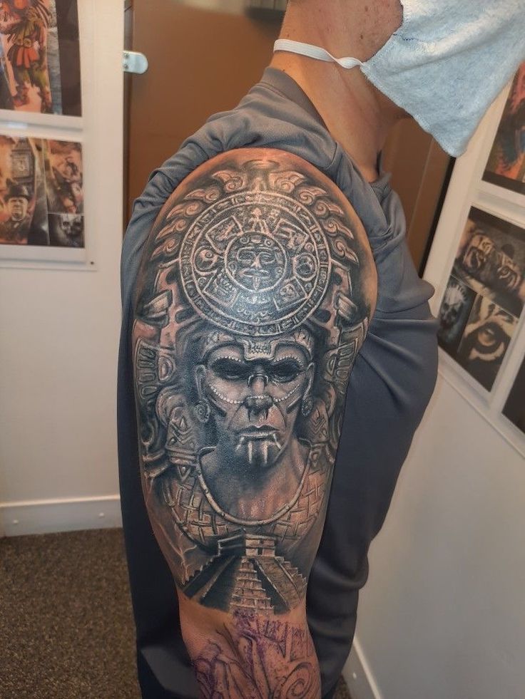 aztec warrior tattoo