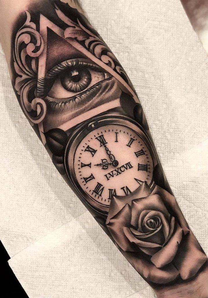 back forearm tattoos for men