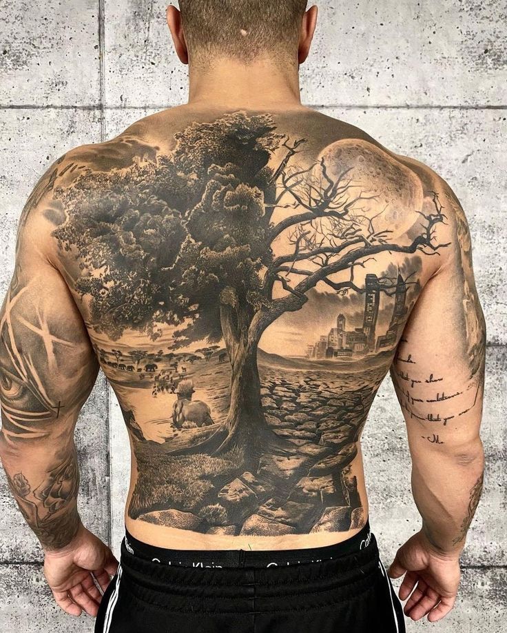 back tattoo ideas men