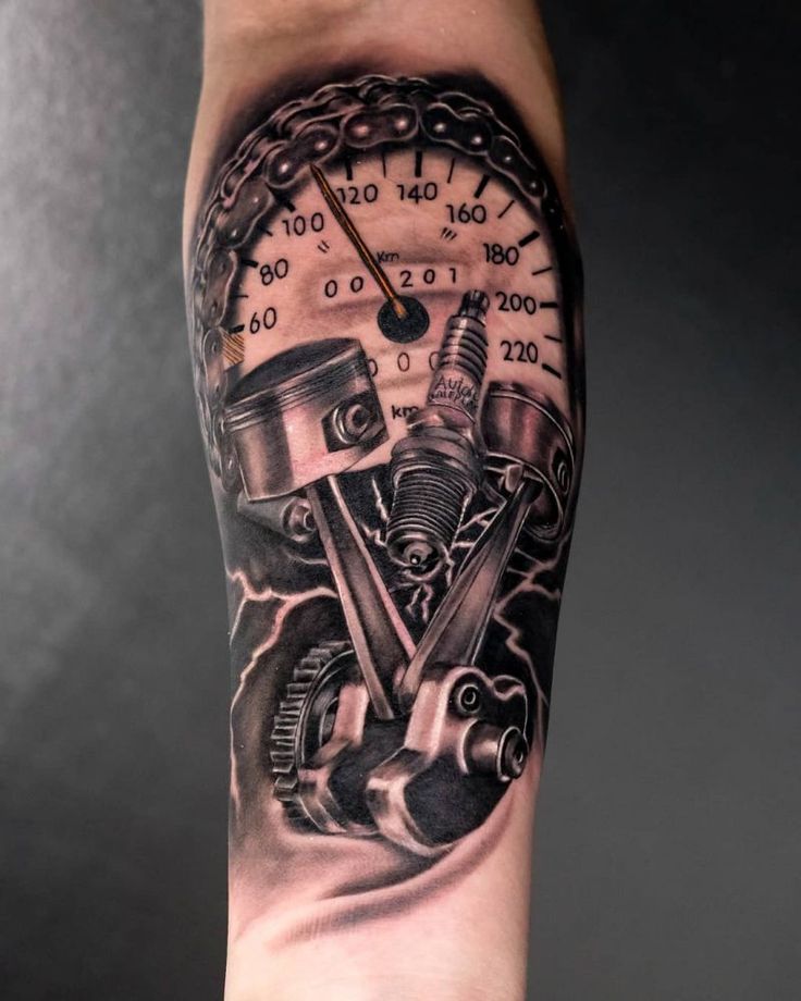 bio mechanical tattoo