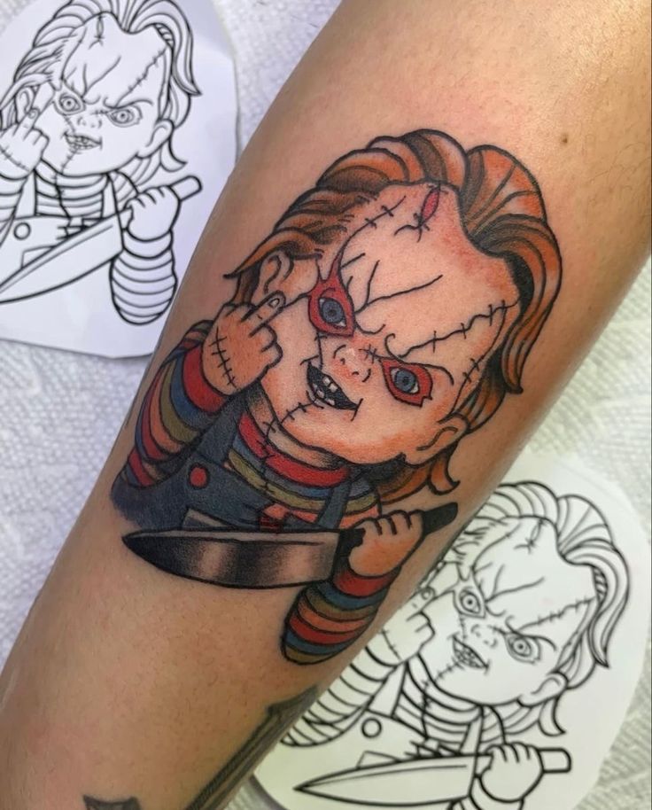 black chucky tattoo