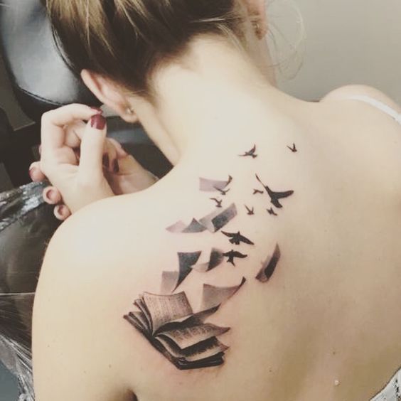 book tattoo ideas for females