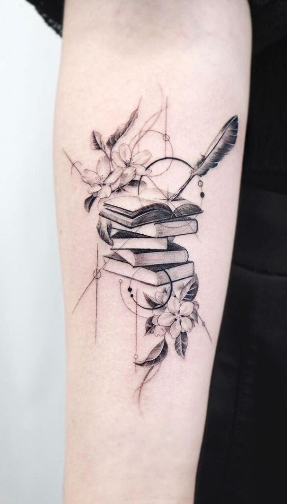 book tattoo ideas small