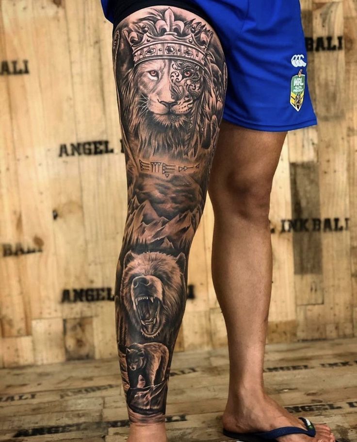 boy leg tattoo designs drawings