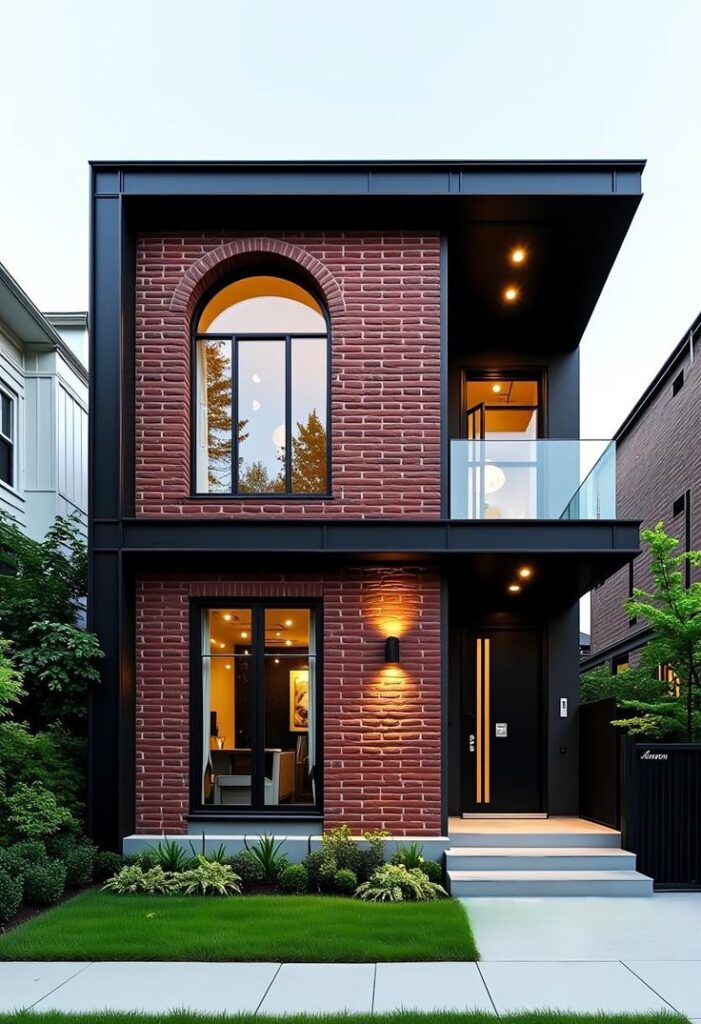 brick front house