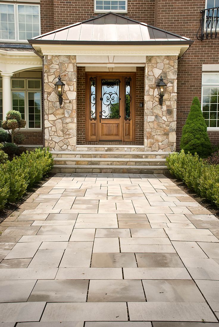 brick front porch