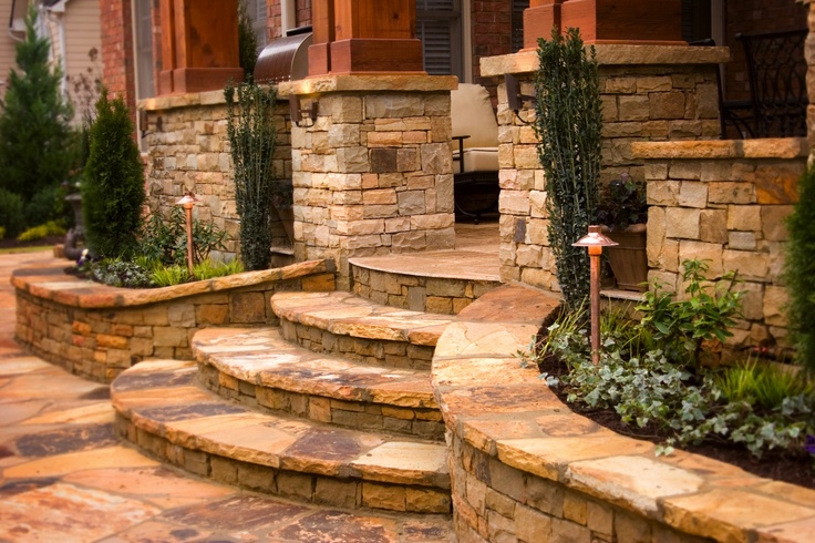 brick front steps design ideas