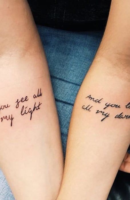 brother sister tattoo idea