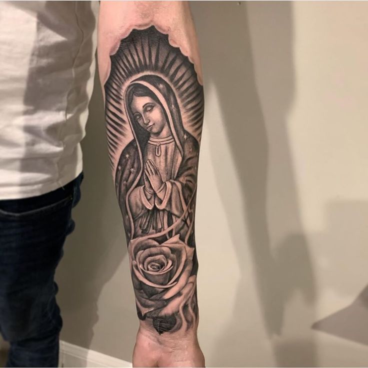 chicano virgin mary tattoo