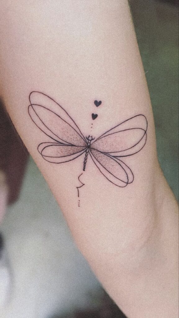 color color elegant dragonfly tattoos