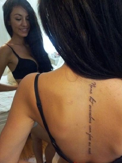 cute back tattoos for women