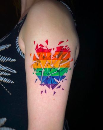 cute rainbow tattoo ideas