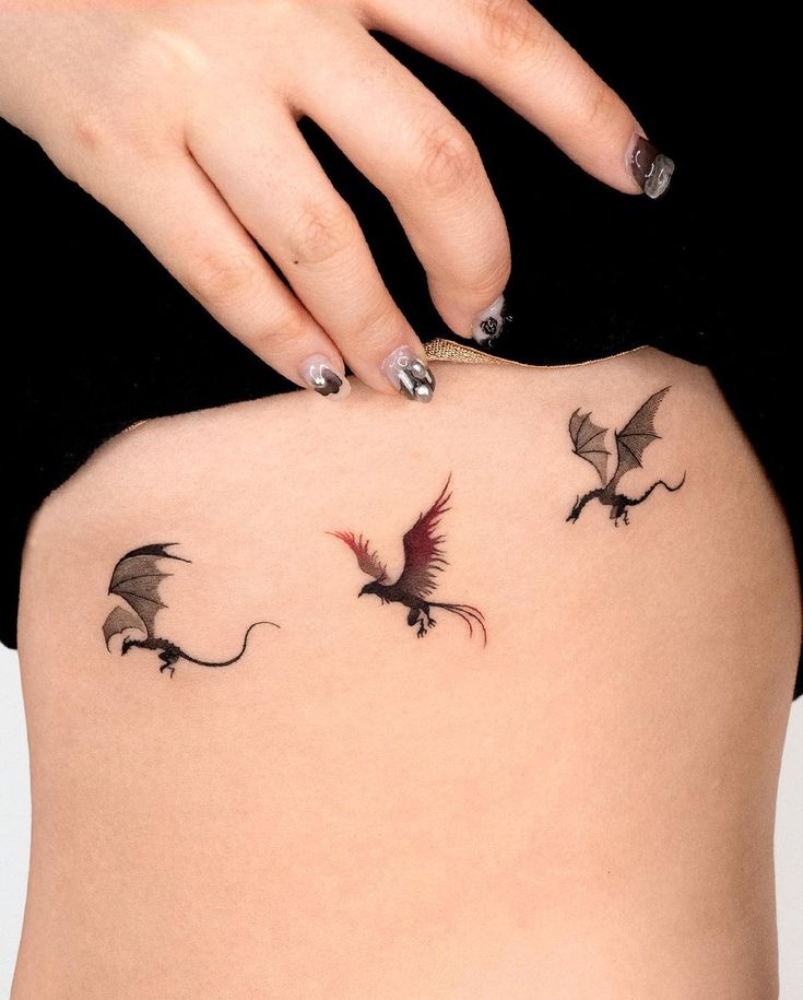 cute small dragon tattoos