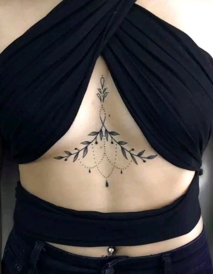 cute under boob tattoo ideas