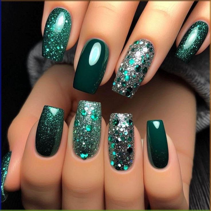 dark emerald green nail polish