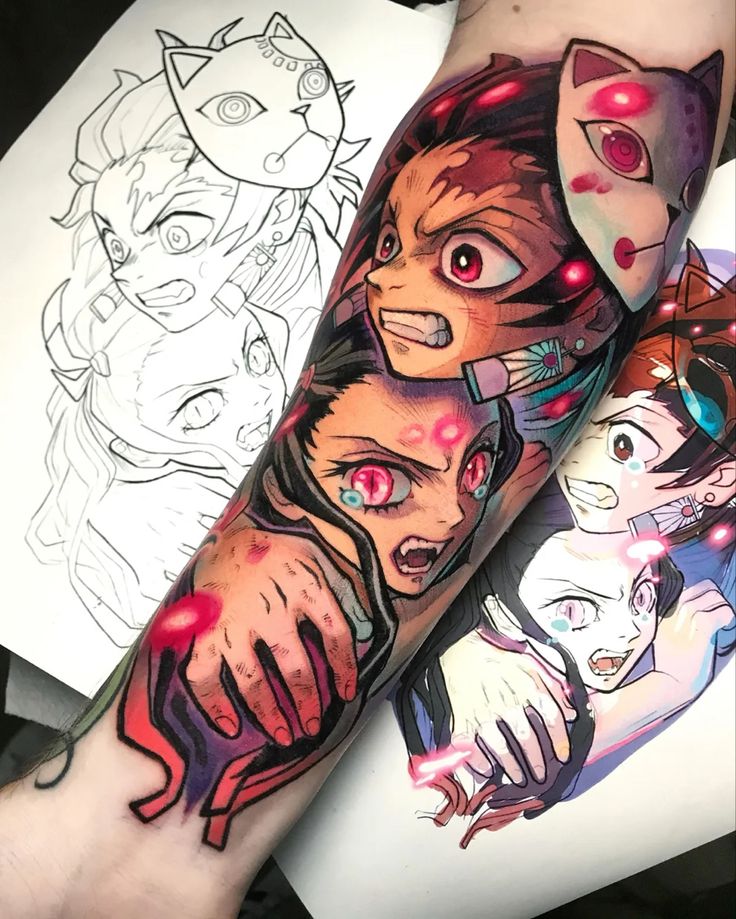 demon slayer tattoo design