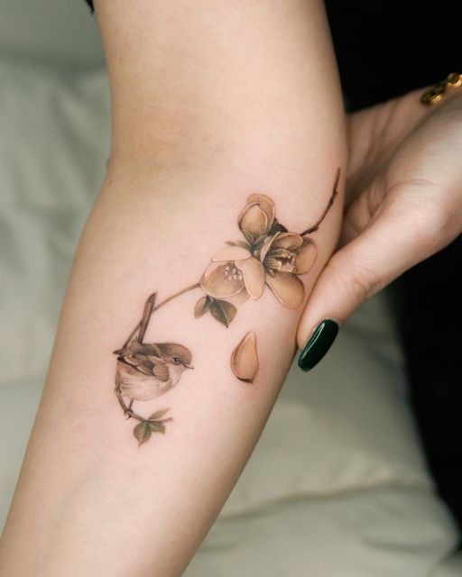 designs meaningful small bird tattoo