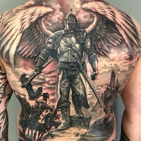 diddy back tattoo