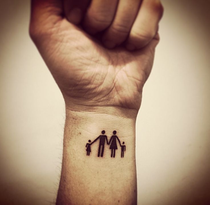 drawing father and son tattoo design stencil