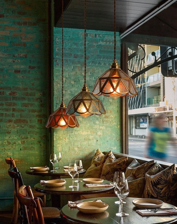 emerald green and copper kitchen