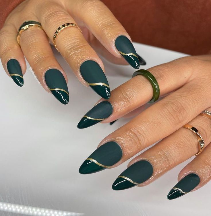 emerald green nail