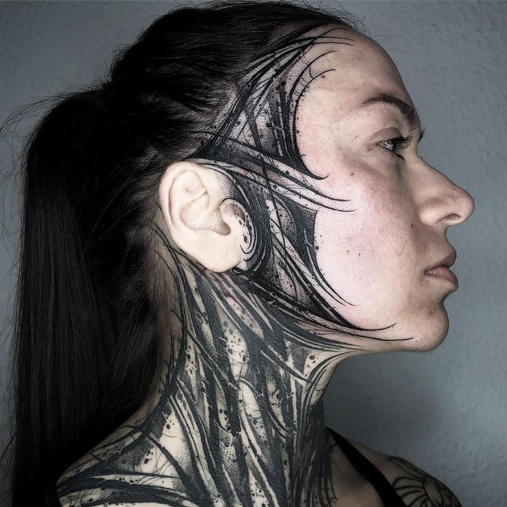 face tattoo idea