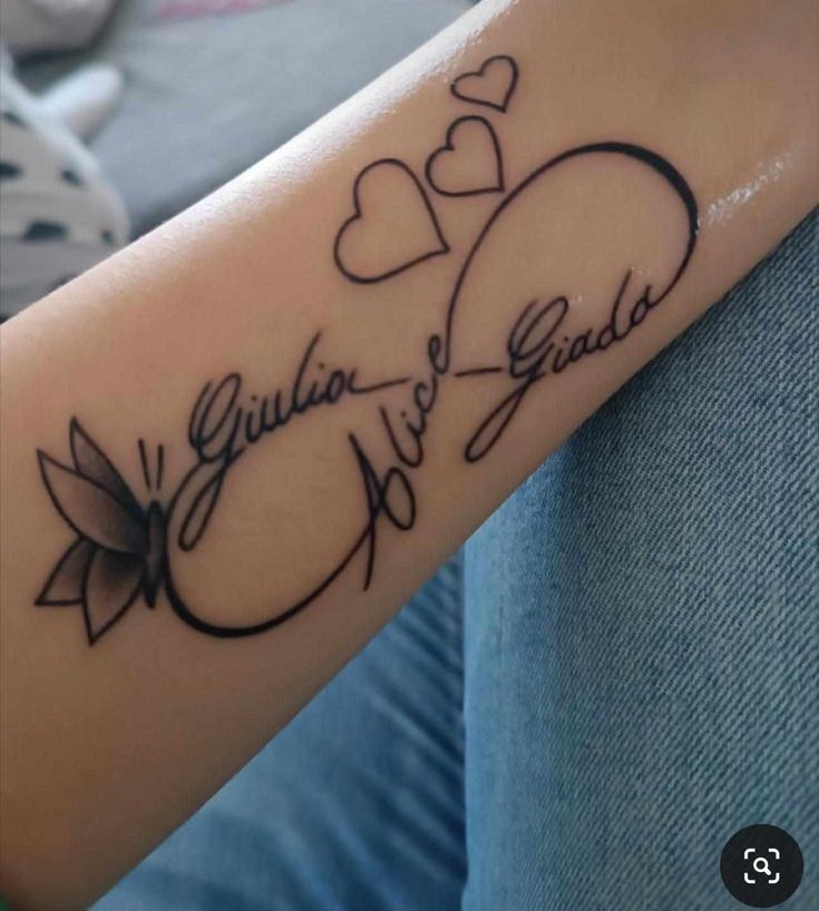 family infinity tattoo ideas