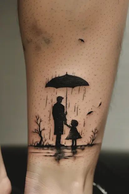 father and daughter tattoo