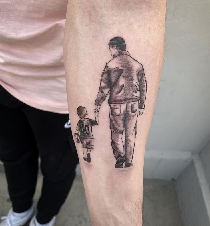 father and son tattoo designs