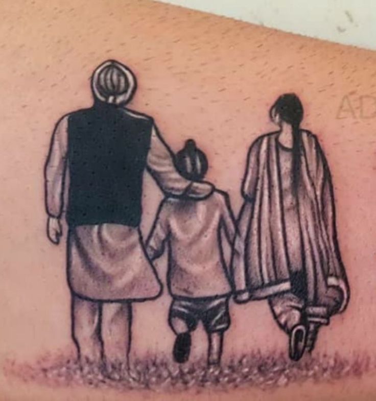 father and son tattoo