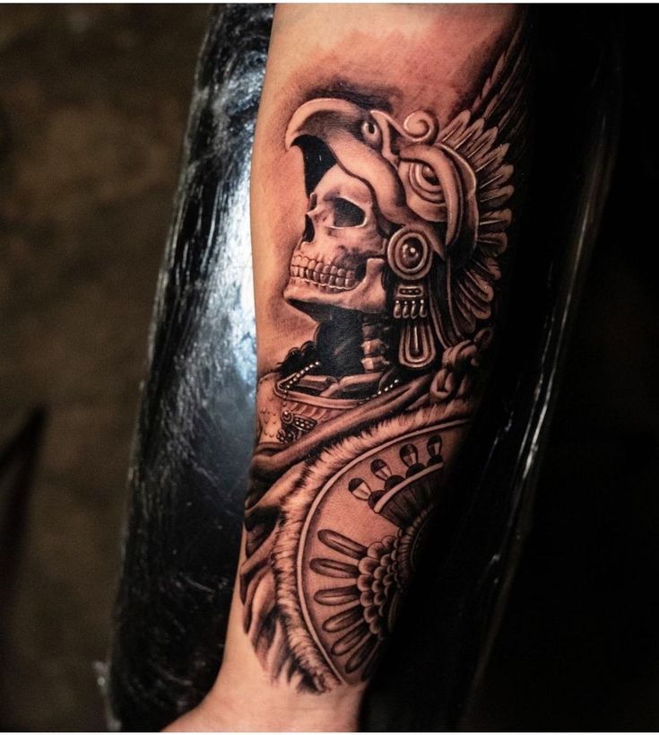 female aztec warrior tattoo