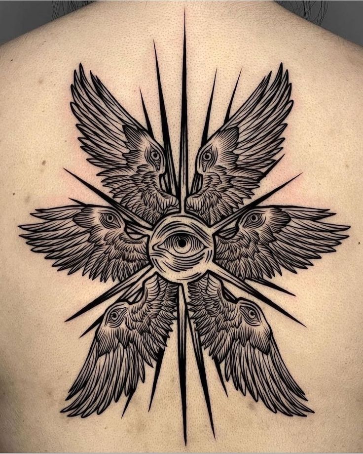 female seraphim tattoo