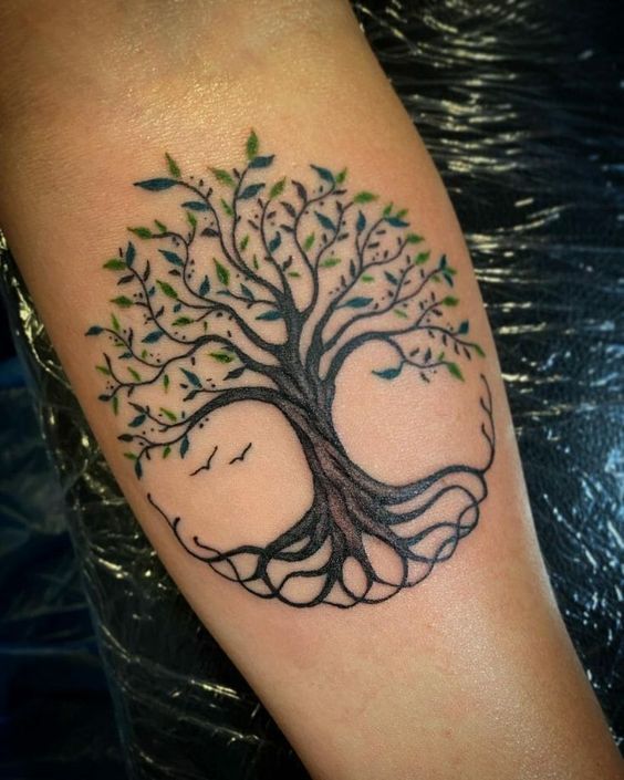 feminine unique tree of life tattoo