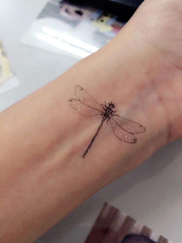 foot feminine elegant dragonfly tattoos