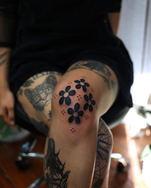 for men unique knee tattoo ideas