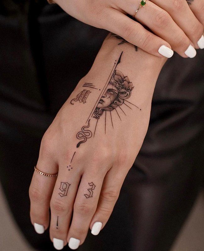 full hand tattoo ideas for women