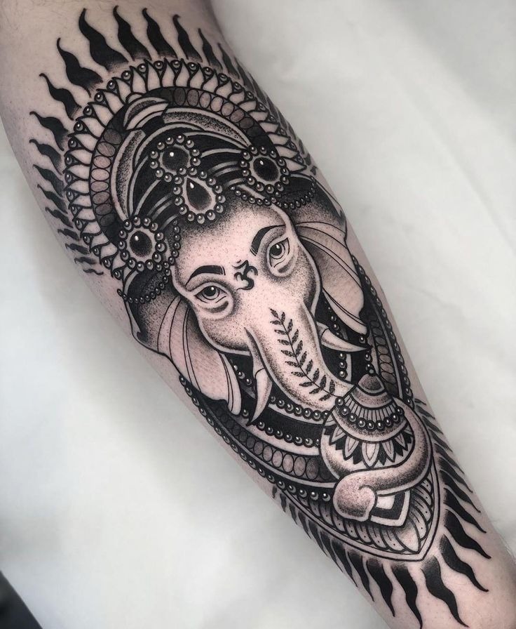 ganesha tattoo drawing

