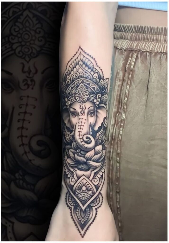 ganesha tattoo for ladies

