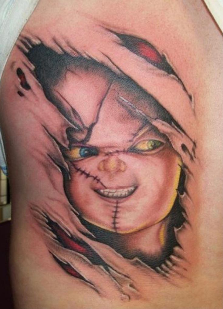 gangster chucky tattoo