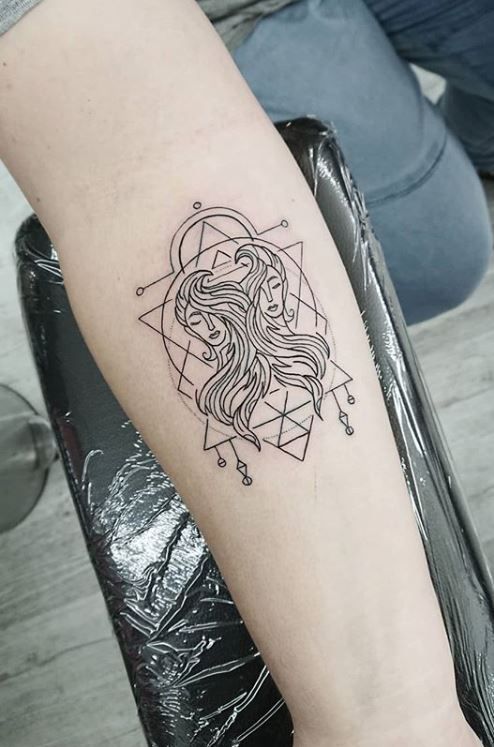 gemini tattoo ideas for females