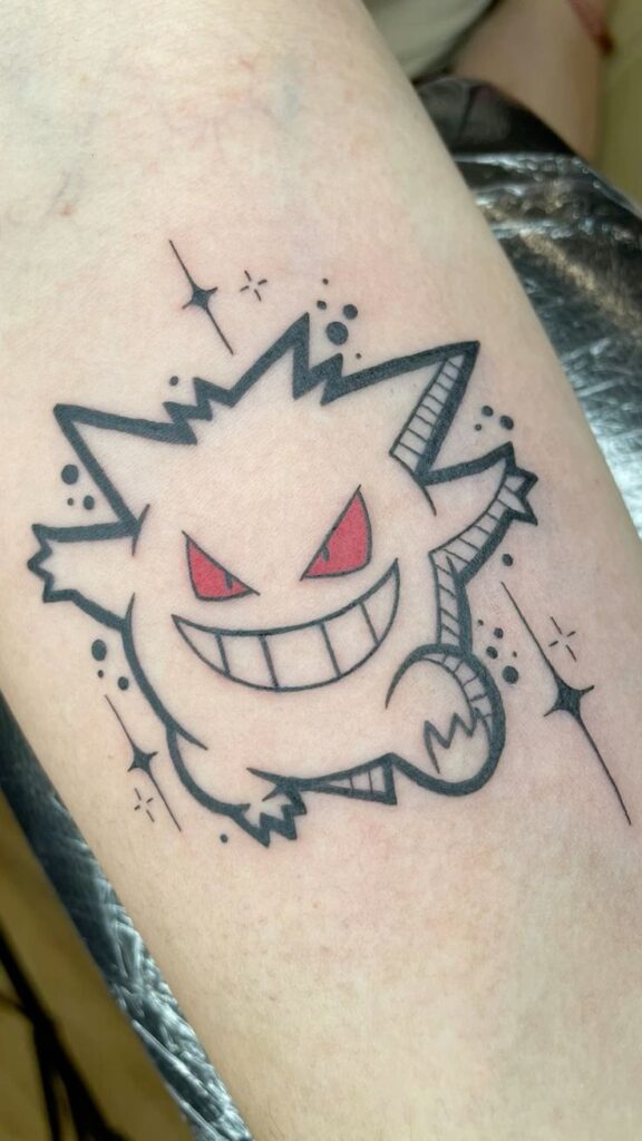 gengar tattoo drawing