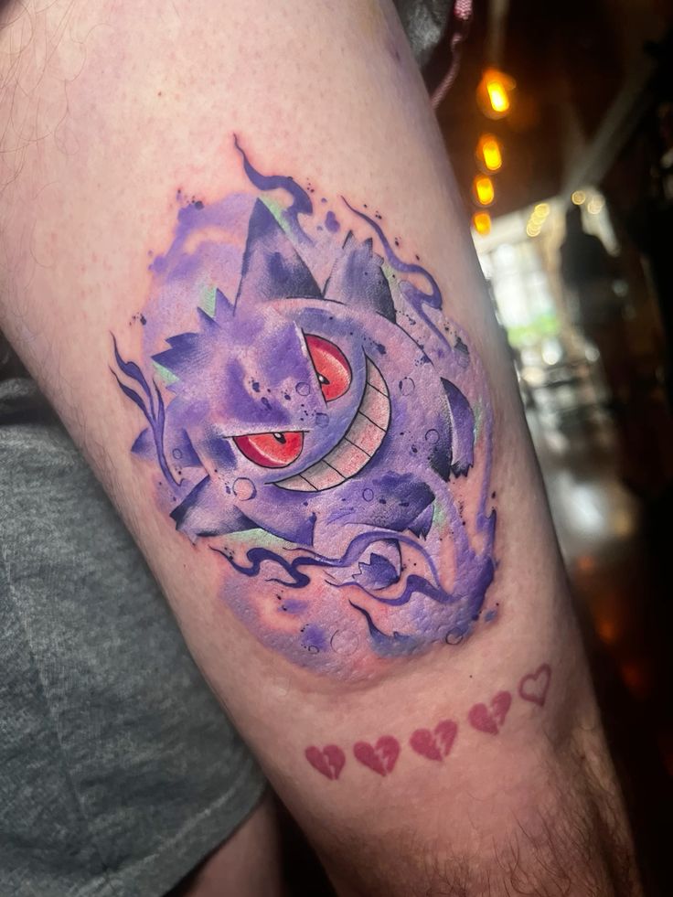 gengar tattoo outline