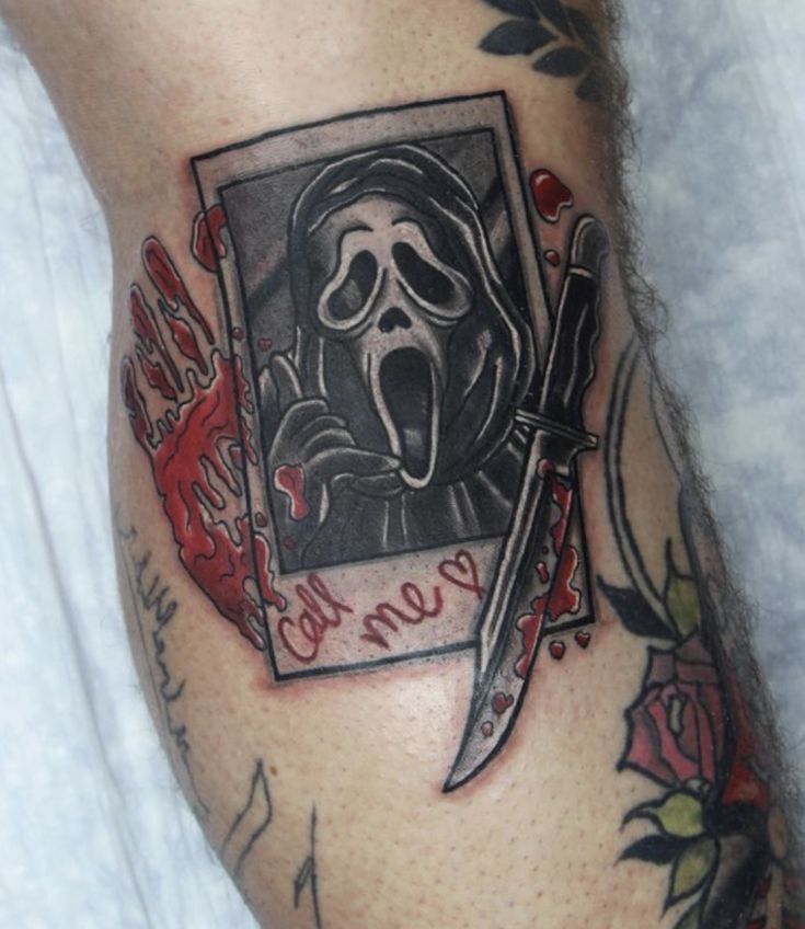 ghostface tatto