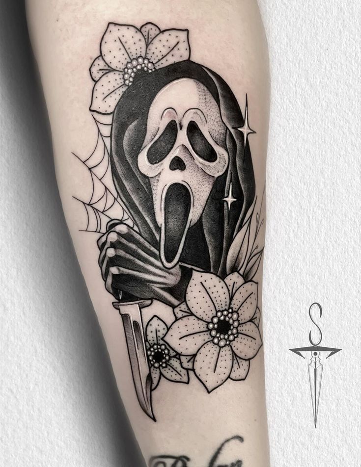 ghostface tattoo ideas